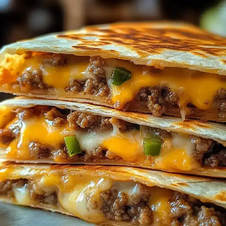 Cheeseburger Quesadilla Rezept
