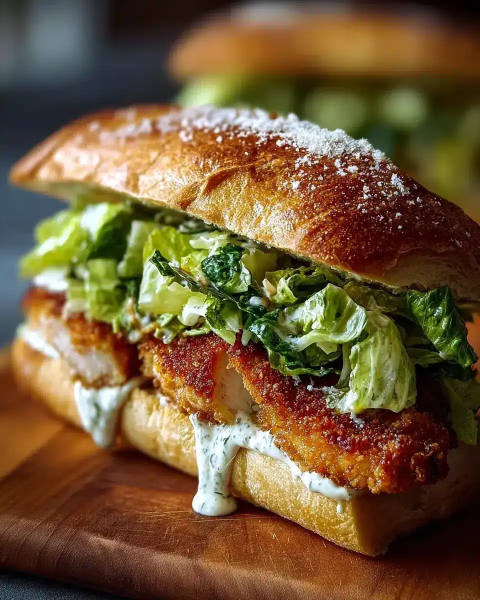 Chicken Caesar Sandwich Rezept