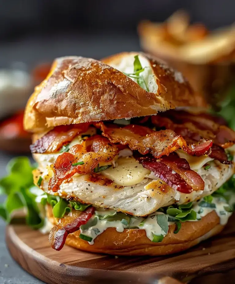 Chopped Chicken Beef Bacon Ranch Sandwich Rezept