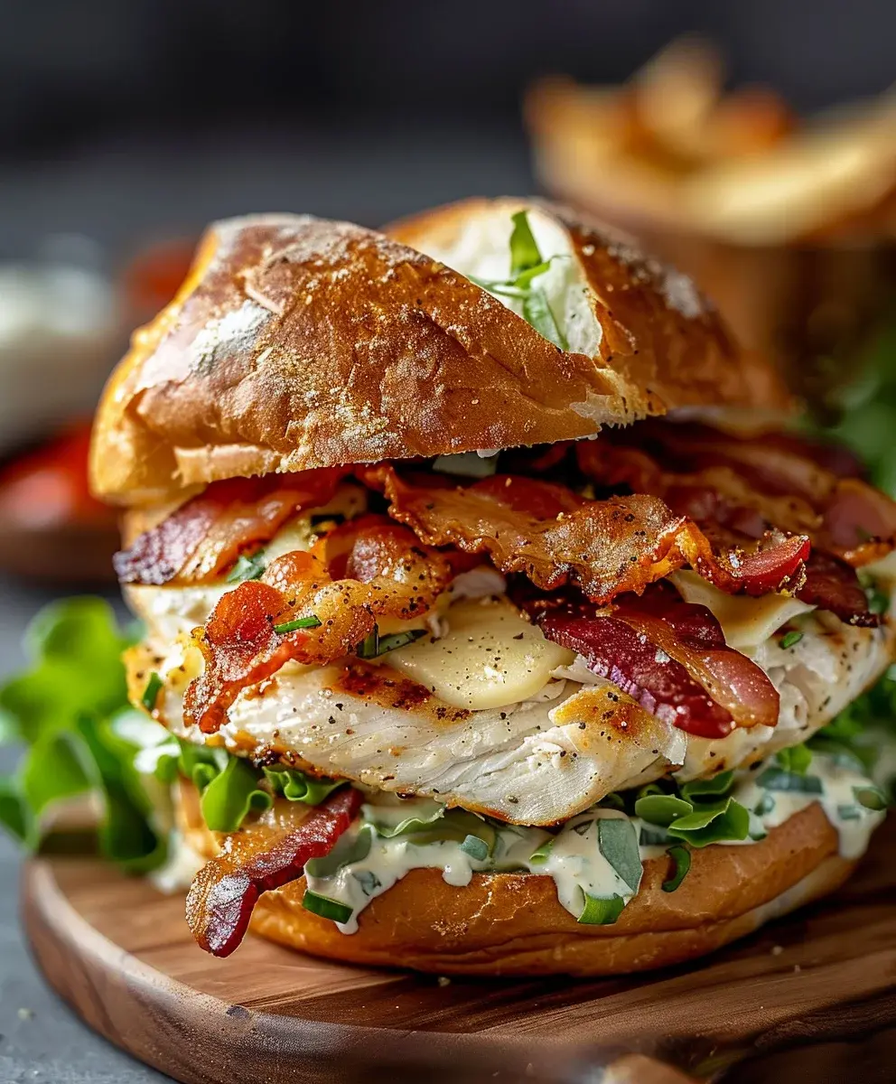 ChoppedChickenBeefBaconRanchSandwichRezept