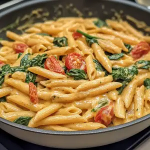 Eintopf Spinat Tomaten Pasta