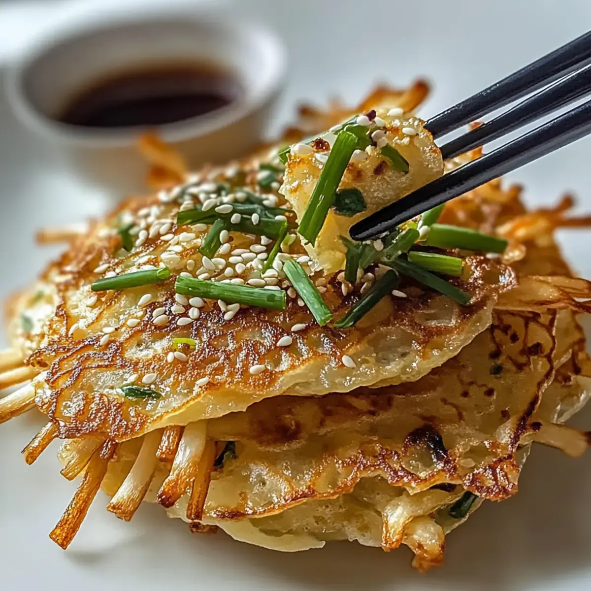 Enoki Pilz Pfannkuchen