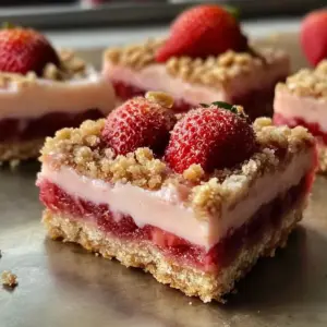 Köstliche Erdbeer Crunch Riegel