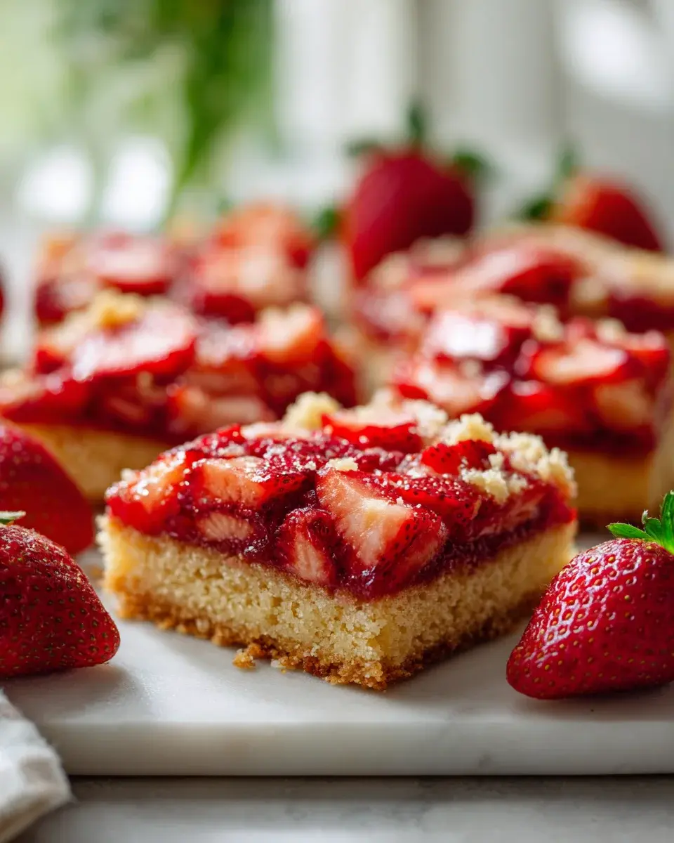Erdbeer Streuselkuchen vom Blech