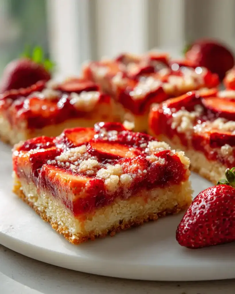 Erdbeer Streuselkuchen vom Blech