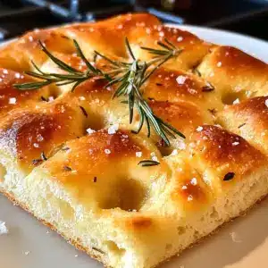 Einfache No-Knead Focaccia