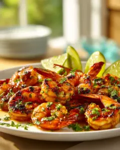 Gegrillte Garnelen mit Chili-Limetten-Marinade