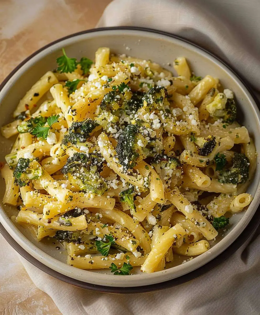 Gebackener Feta Brokkoli Pasta Rezept 2 Gebackener Feta Brokkoli Pasta Rezept