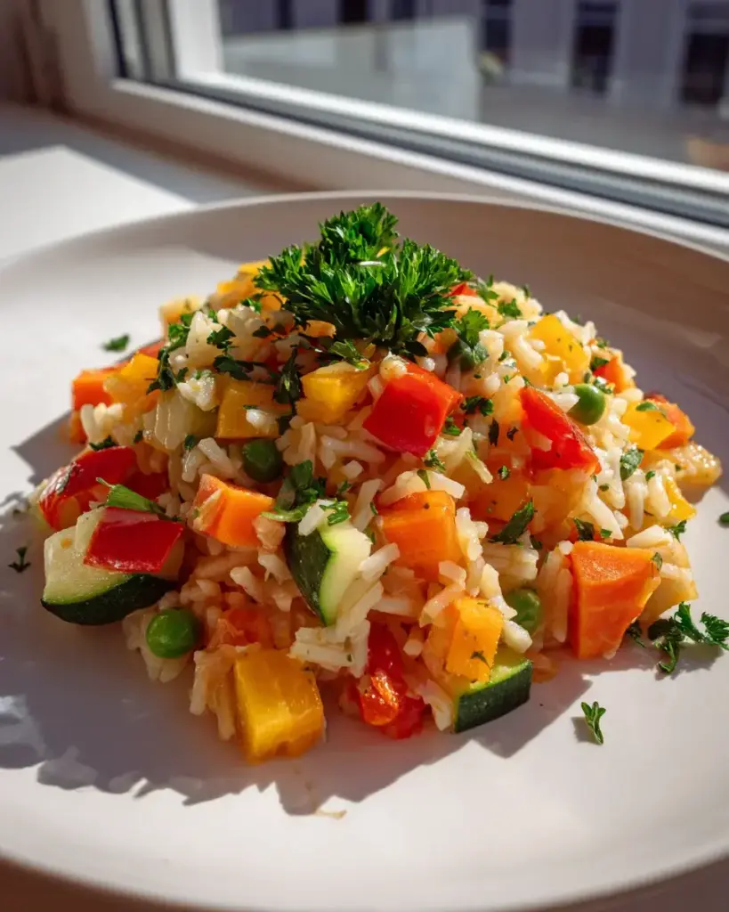 Gemüse Reispfanne Rezept