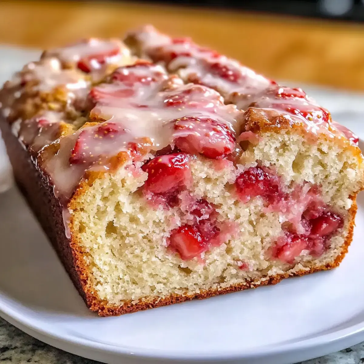 Glasiertes Erdbeerbrot Rezept