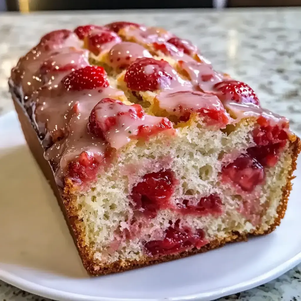 Glasiertes Erdbeerbrot Rezept