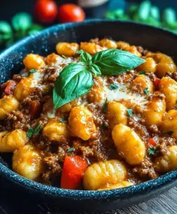 Gnocchi Pfanne mit Hackfleisch