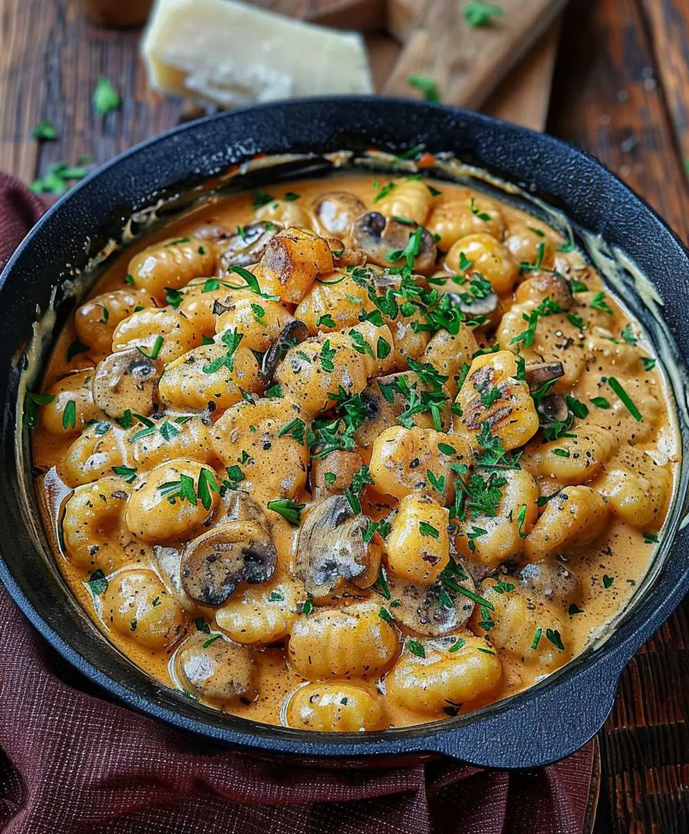 Gnocchi Pilz Pfanne