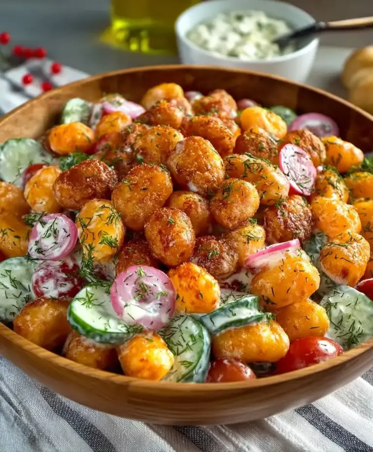 Gnocchi Salat knusprig rezept