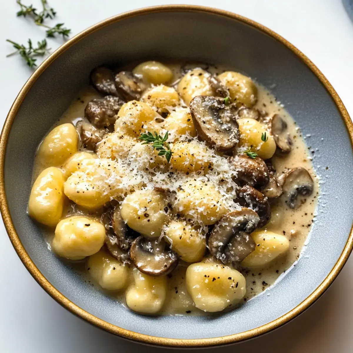 Gnocchi mit Pilzrahmsoße Rezept