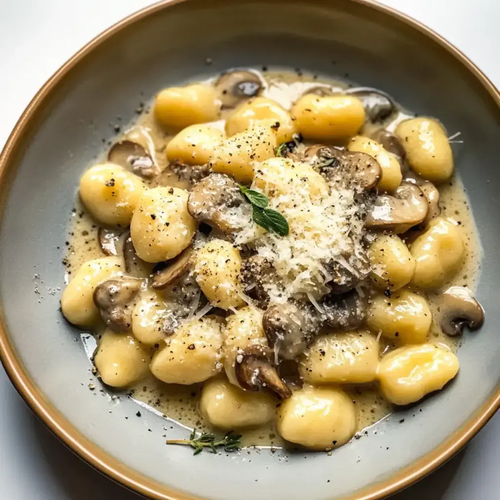Gnocchi mit Pilzrahmsoße Rezept