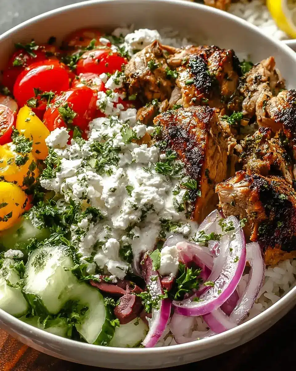 Griechische Gyros Bowl Rezept