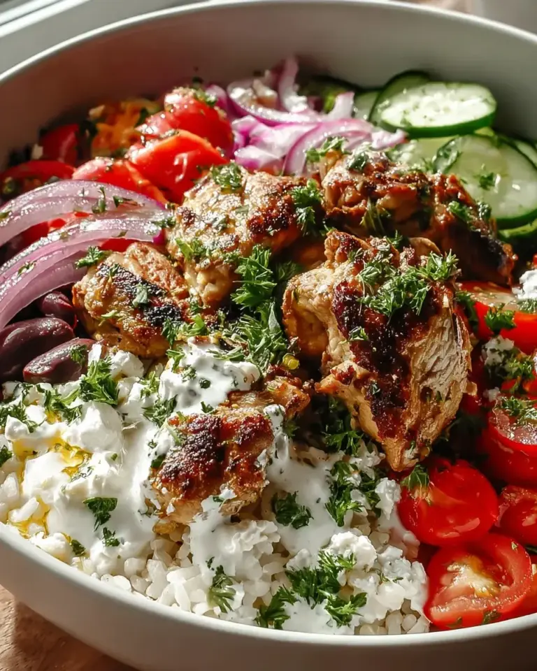 Griechische Gyros Bowl Rezept