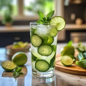 Erfrischender Gurken-Minze Cooler