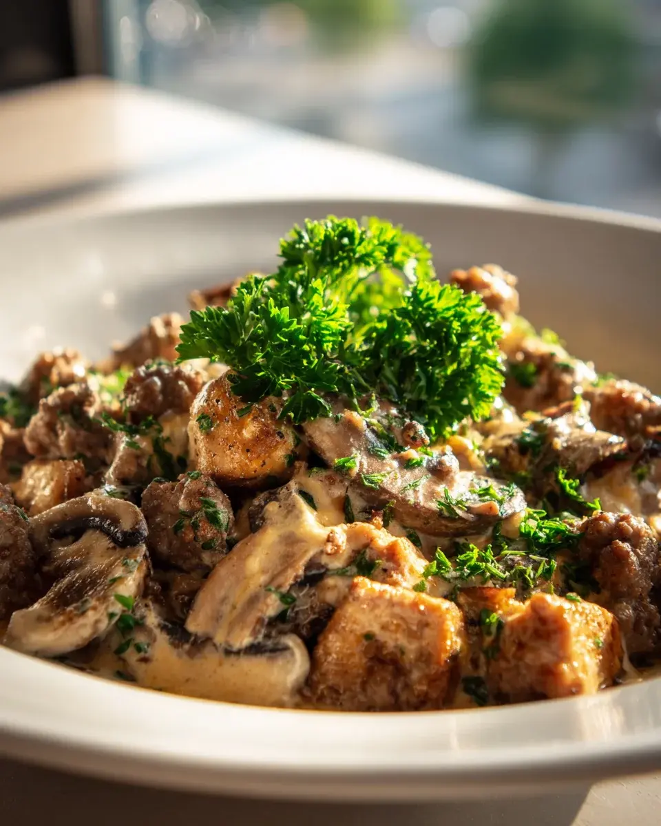 Hackfleisch Pilz Pfanne Rezept
