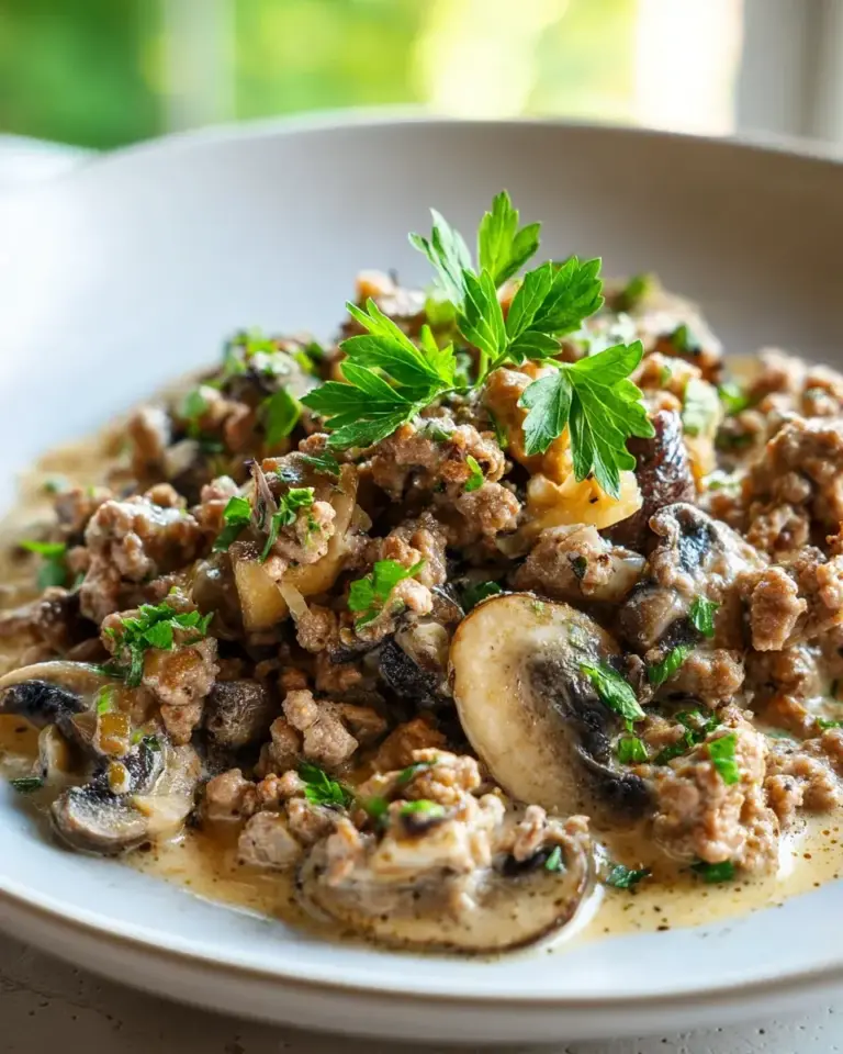 Hackfleisch Pilz Pfanne Rezept