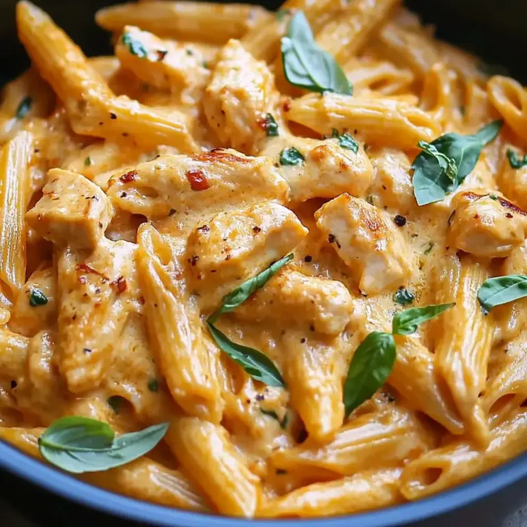 Hähnchen Mozzarella Pasta überbacken