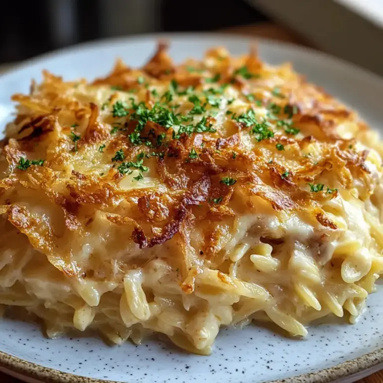 Hähnchen Orzo Auflauf Rezept
