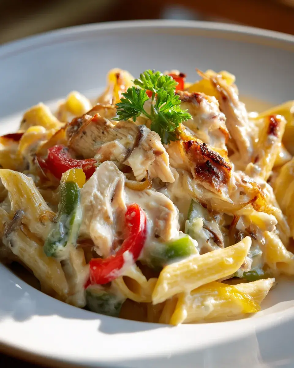 HahnchenPastaAuflaufmitKasesauce