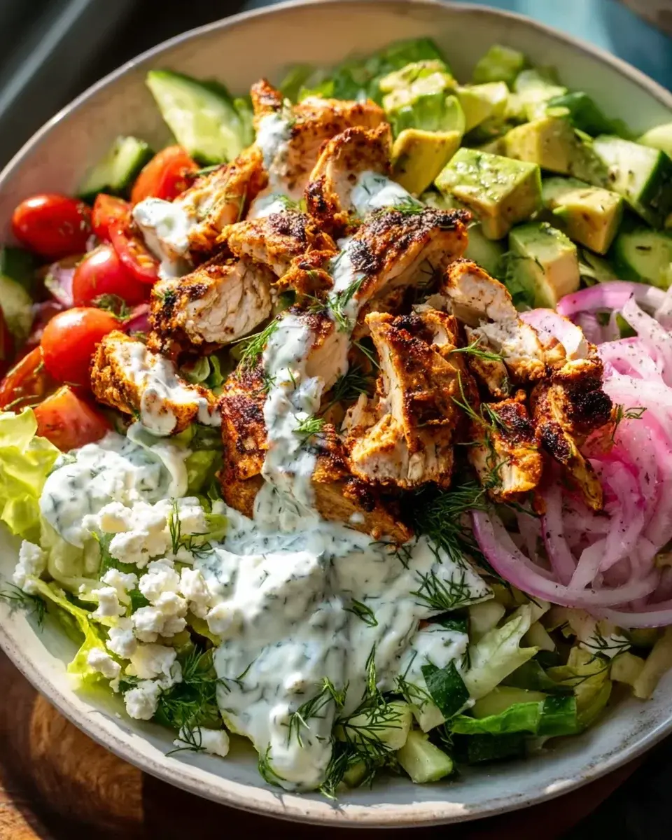 Hähnchen Tzatziki Bowl Rezept