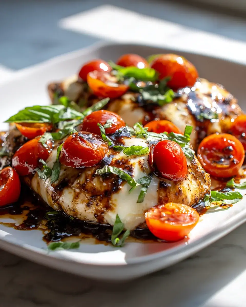 Hähnchenbrust mit Mozzarella überbacken
