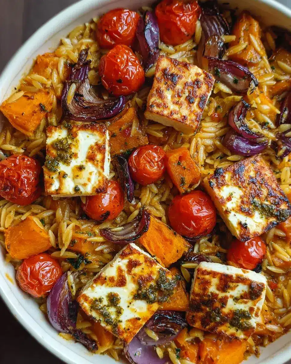Halloumi Orzo Auflauf Rezept