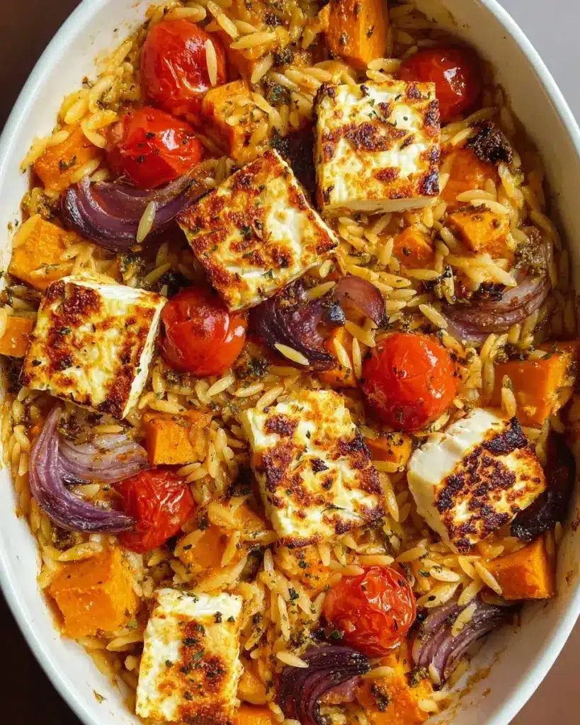 Halloumi Orzo Auflauf Rezept