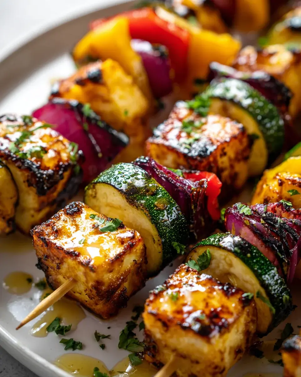 HalloumiSpieegegrilltesGemuseZitrone