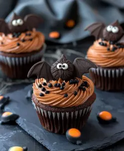 Halloween Fledermaus Cupcakes