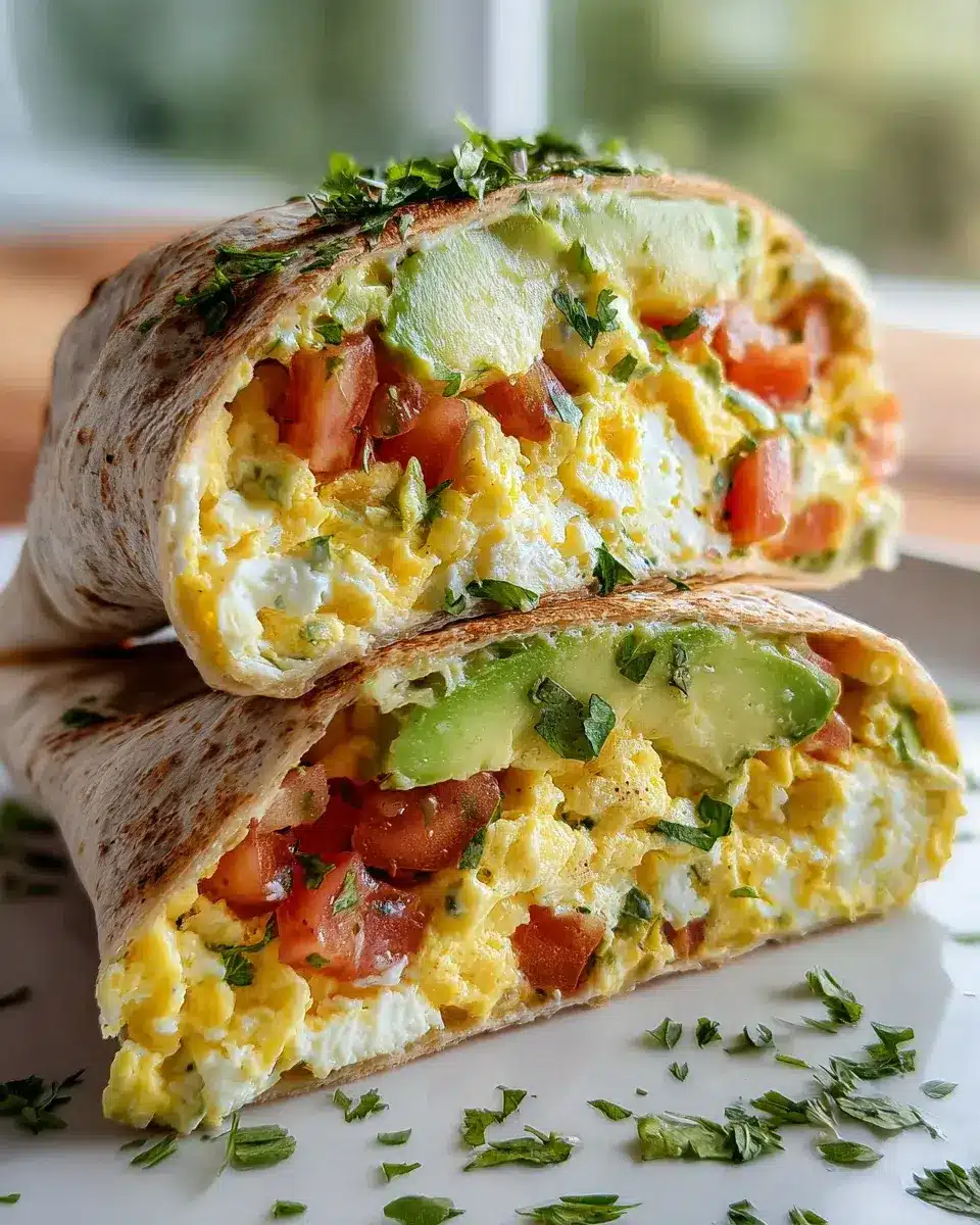 High Protein Frühstücks Wrap Rezept
