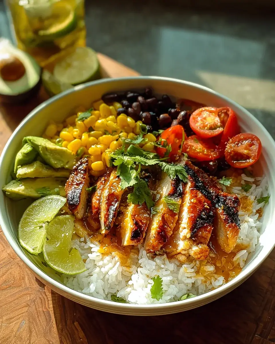 HonigLimetteHahnchenReisBowls