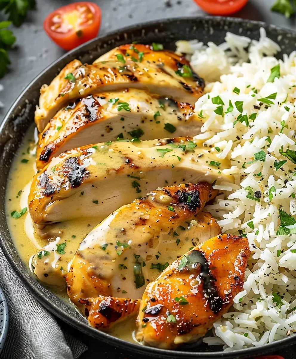Honig Senf Rindfleisch Reis