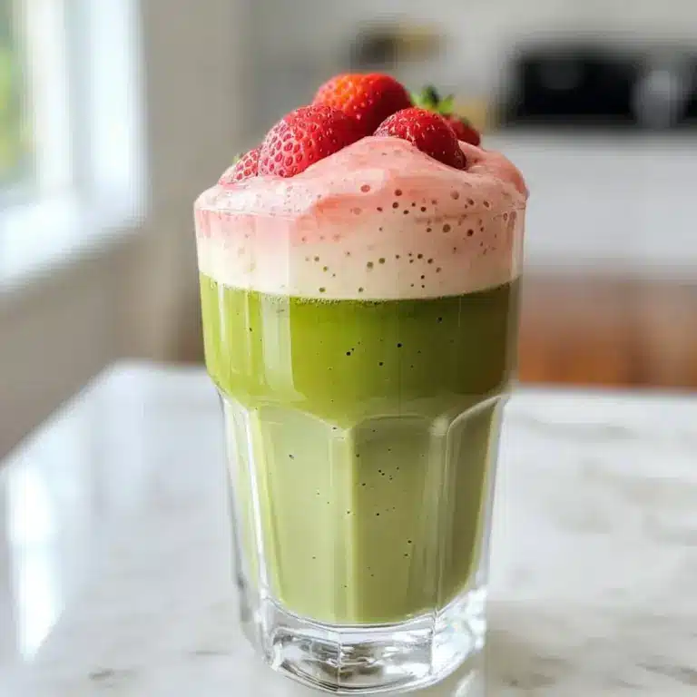 Iced Strawberry Matcha Latte