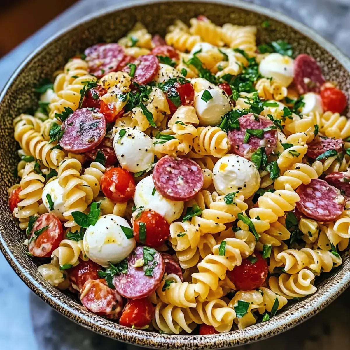Italienischer Nudelsalat