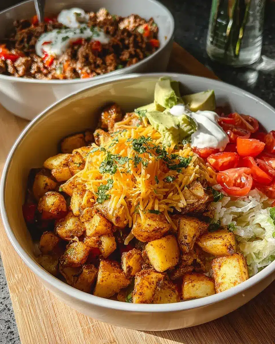 Kartoffel Taco Bowl Meal Prep