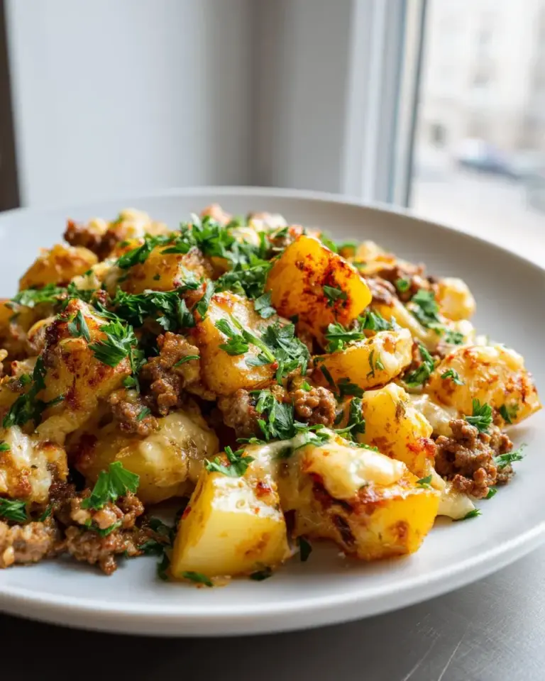 Kartoffelpfanne mit Hackfleisch und Käse Rezept