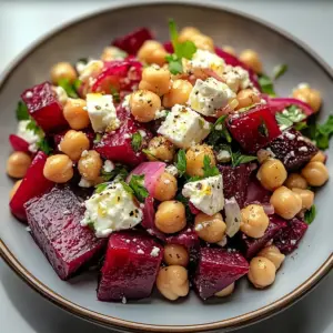 Kichererbsen Rote Bete Feta Salat