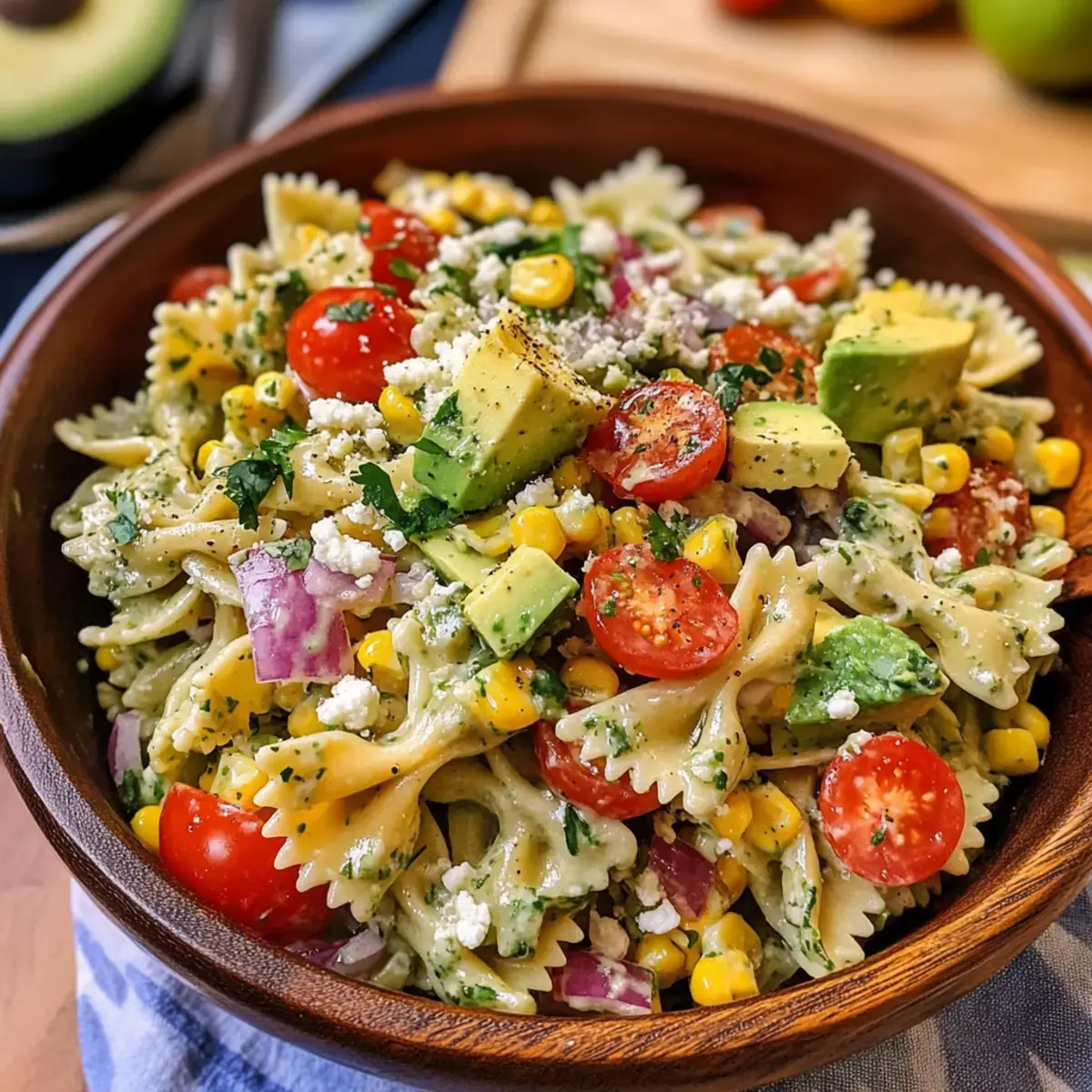 Koriander Limetten Pasta Salat Rezept