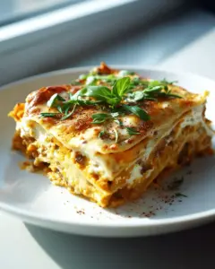Kürbis Lasagne Mit Linsen Und Bécbeef hamelsauce