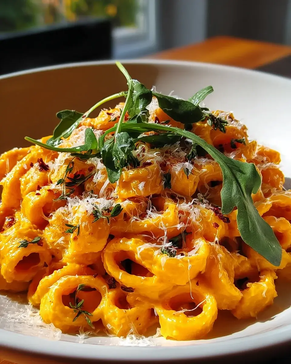 Kürbis Parmesan Pasta Rezept