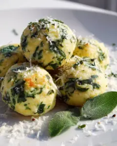 Low Carb Käse-Spinat-Nocken