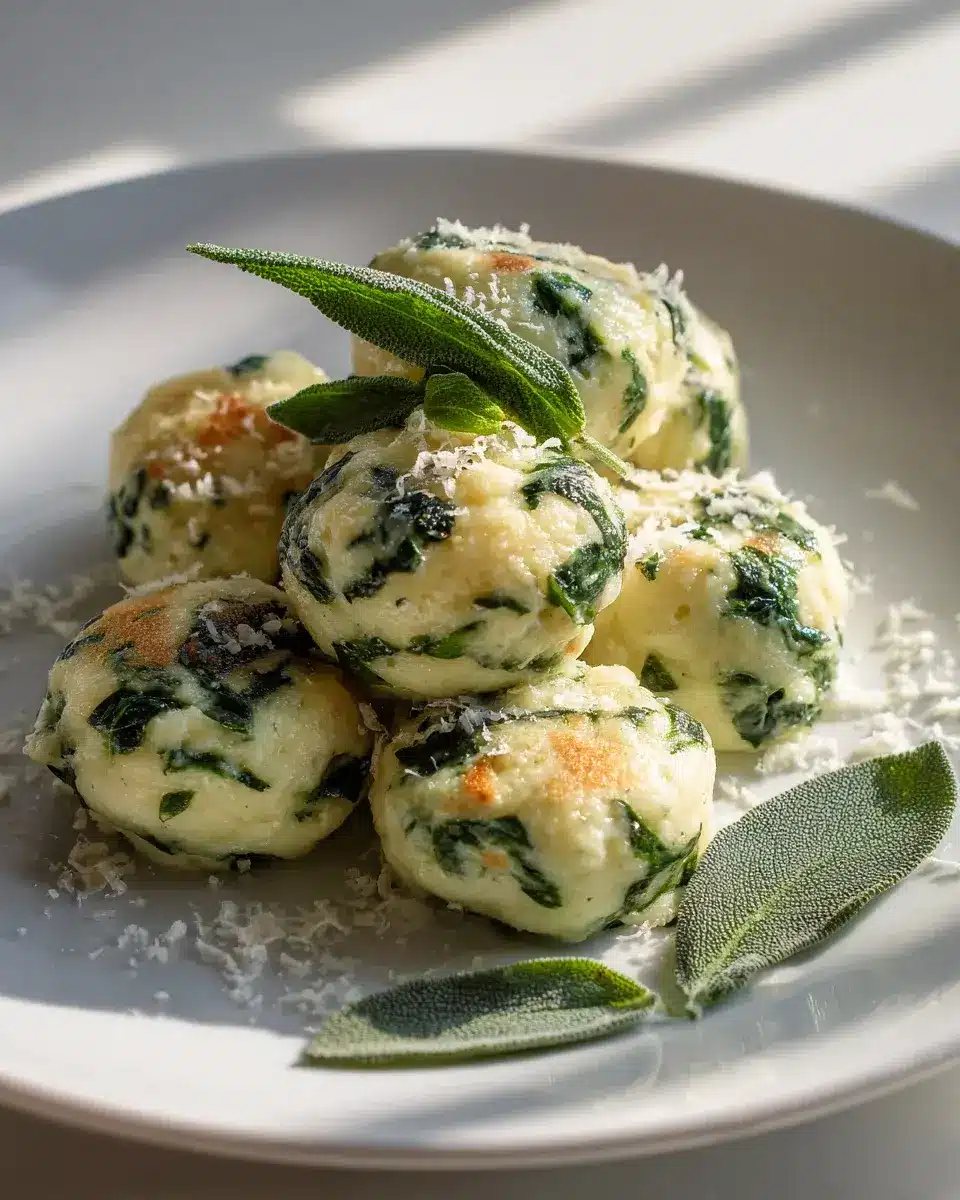 LowCarbKaseSpinatNockenRezept