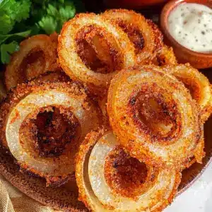 Knusprige Low-Carb Zwiebelringchips
