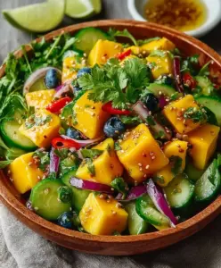 Mango Gurken Salat einfach zubereiten: Das perfekte Rezept!