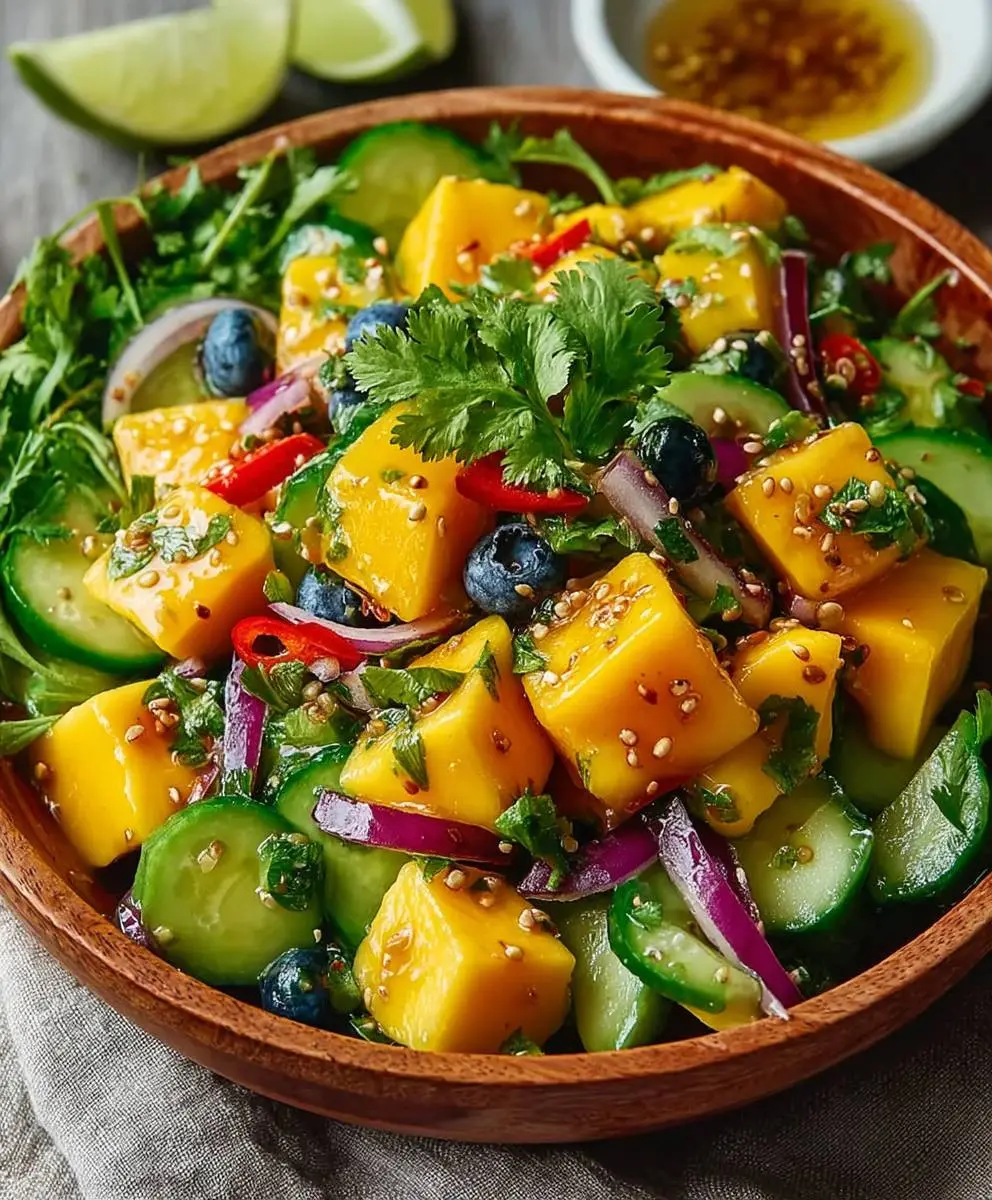 Mango Gurken Salat Rezept 2 Mango Gurken Salat Rezept